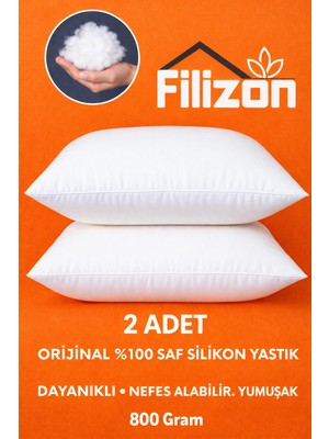 Filizon 2 Adet Boncuk Silikon Yastık Dayanıklı Nefes Alabilir Yumuşak 800 Gram