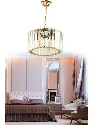 Allians Parlak Kristal Taşlı Kristal Avize, Şık ve Zarif Aydınlatma Çözümü