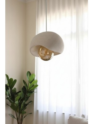 Allians Rustik Ampüllü Bohem Sarkıt Avize, 3D Baskı Plastik, Şık ve Modern Tasarım