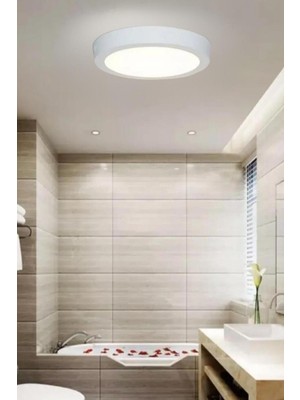 Allians Modern LED Avize, Beyaz Işık, Tavana Asma, Panel Light 6500K