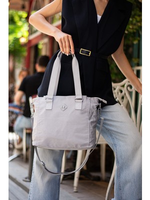 Oldso Sanmorris Kadın Çok Gözlü Suya Dayanıklı Paraşüt Kumaş Askılı El ve Omuz Çantası