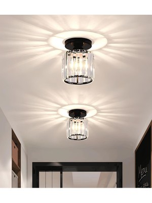 Allians Şık Kristal Taşlı Modern Tavan Avizesi, Mutfak ve Oturma Odası Için