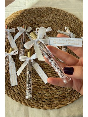 Düğün Nişan Kına Organizasyon Hediyelik Incili Kolonya Şişeleri 10 Adet Yılbaşı Hediyelikler