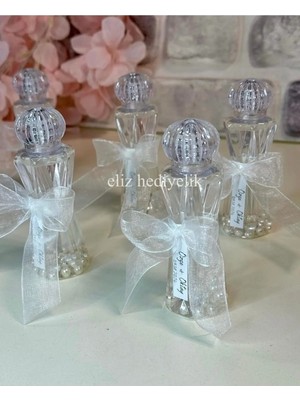 15 Adet Incili Mika Plastik Kolonya Hediyelik Söz Nişan Nikah Kına