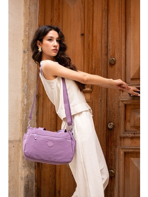 Oldso Sanmorris Kadın Çok Gözlü Suya Dirençli Paraşüt Kumaş Çapraz Askılı El ve Omuz Çantası