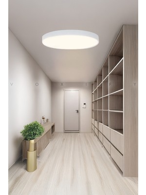 Allians Büyük Boy Tavana LED Plofonyer Avize Armatür Beyaz Işık