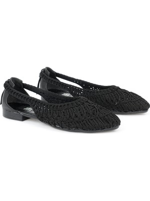 Ziya, Hasır Örgü Kadın Babet 1611060Z1512 Siyah