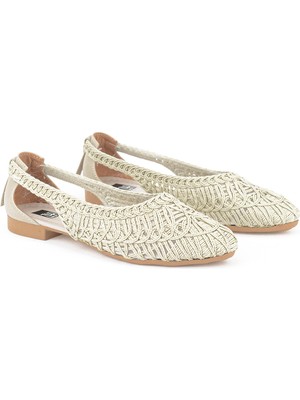 Ziya, Hasır Örgü Kadın Babet 1611060Z1512 Bej