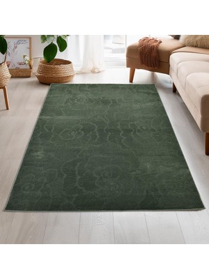 Giza Home Latte Yumuşak Peluş Yeşil Çocuk Odası Oturma Odası Salon Mutfak Halısı K139A