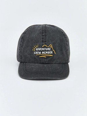 LC Waikiki Yazı Nakışlı Erkek Bebek Kep Şapka  (S6)