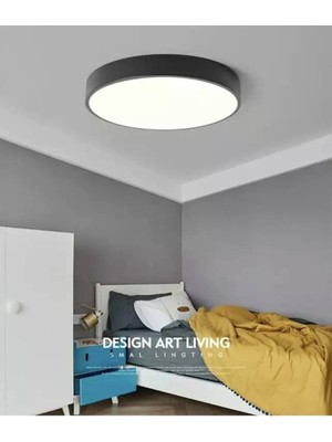 Allians Büyük Boy 24W Siyah Metal Tavana Sıfır Aydınlatma Armatürü
