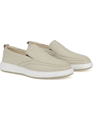 Ziya, Erkek Hakiki Deri Konfor Ayakkabı 1611025Z2017 Bej