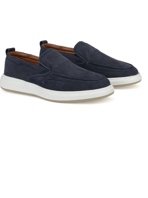 Ziya, Erkek Hakiki Deri Konfor Ayakkabı 1611025Z20172 Lacivert