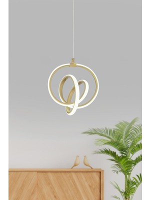 Allians Eskitme Tarzda Led'li Sarkıt Avize, Şık ve Modern Aydınlatma Seçeneği