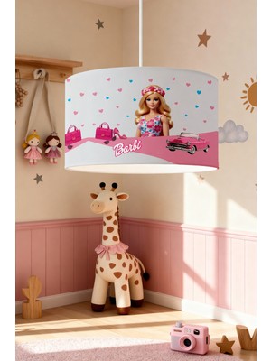 Allians Pembe Arabalı Çocuk Odası Avizesi, Renkli ve Şık Tasarım