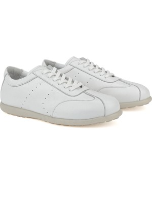 Ziya, Erkek Hakiki Deri Günlük Ayakkabı 1611024Z5820 Beyaz