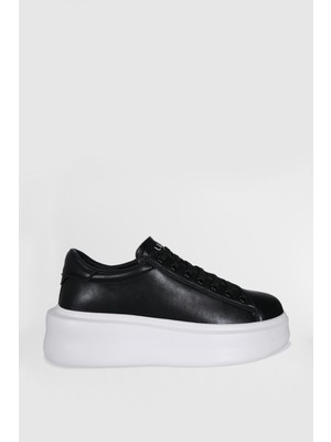 Lufian 11230234 Gage Erkek Deri Sneaker Ayakkabı Siyah