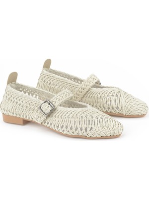 Ziya, Hasır Örgü Kadın Babet 1611060Z1513 Bej