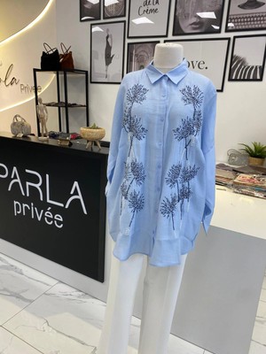 Parla Prive Taşlı Gömlek