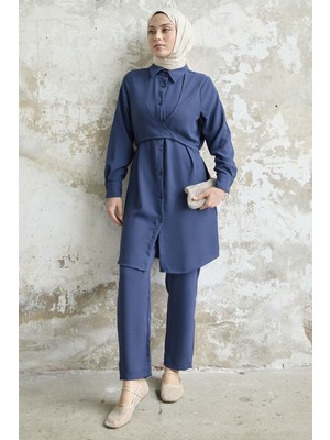 inStyle Önden Bağlamalı Lacivert Ikili Takım