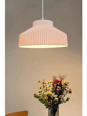 Allians Modern Beyaz Iskandinav Tarzı Sarkıt Avize, E27, Plastik, Tekli