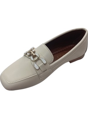 Modayak Tfm Krem Bronz Kemer Tokalı  Cilt  Kadın Babet