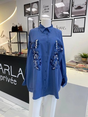 Parla Prive Taşlı Gömlek