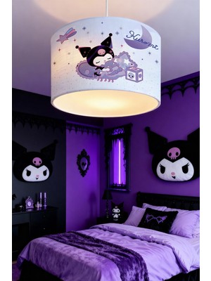 Allians Yıldızlı Kuromi Desenli Çocuk Odası Avize, Şık ve Eğlenceli Tasarım