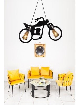 Allians Çapır Motor Bisiklet Sarkıt Avize, Modern Rustik Retro Dekoratif Işık