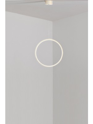 Allians Modern Beyaz Ledli Tekli Avize, Hol ve Mutfak Dekorasyonu Için Şık Seçenek