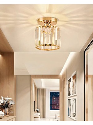 Allians Arosa Model Luxury Gold Avize, Şık Koridor ve Salon Için Parlak Tasarım