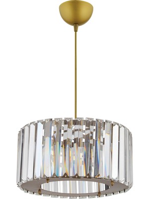 Allians Şık Kristal Taşlı Eskitme Avize, Modern ve Zarif Tasarım