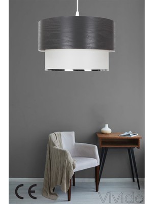 Allians Şık Gri Üçlü Pasta Sarkıt Avize, Modern ve Zarif Aydınlatma