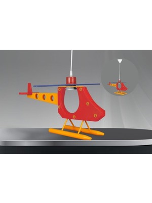 Allians Renkli LED Helikopter Avize, Kumandalı, Ampul Dahil, Şık ve Modern Dekorasyon