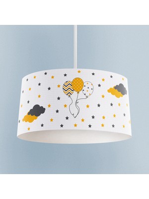 Allians Balonlu Seksek Desenli Bebek ve Çocuk Odası Avizesi