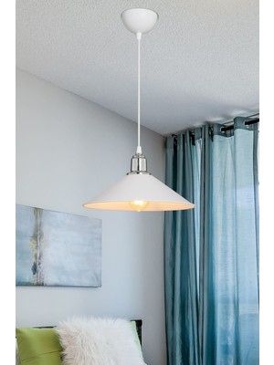 Allians Şık Beyaz Sarkıt Avize, Salon, Mutfak, Yatak Odası ve Koridor Için Ideal