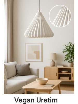 Allians Yıkanabilir Beyaz Sarkıt Avize, Yatak Odası, Mutfak ve Oturma Odası Için