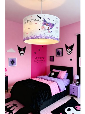 Allians Sevimli Kuromi ve Simler Temalı Çocuk Odası Avizesi