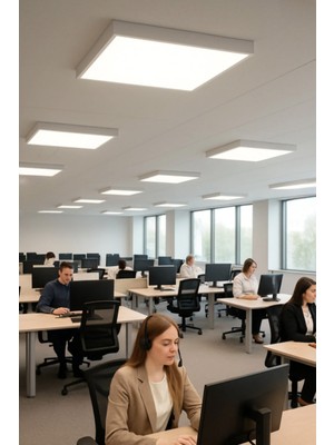 Allians Modern 16X16 Kare LED Panel, Gün Işığı Renk, Koridor ve Balkon Aydınlatması