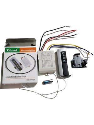 Allians 60 Metre Uzaktan Kumandalı 3'lü Gri LED Avize ve Aydınlatma Seti