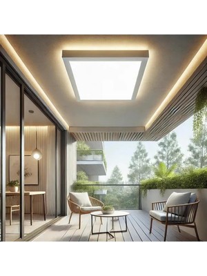 Allians Modern 20X20 cm Kare LED Panel Işık, Koridor ve Balkon Aydınlatması