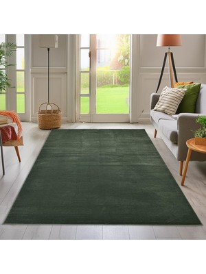 Giza Home Latte Yumuşak Peluş Yeşil Çocuk Odası Oturma Odası Salon Mutfak Halısı K121A