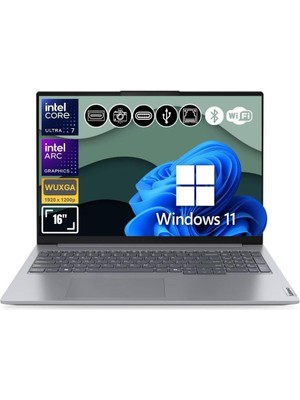 Lenovo Thinkbook 21MS008RTR ATL24 ULTRA7-155H 8gb Ram 1tb SSD Arc Graphics 16" Wuxga W11PRO Notebook