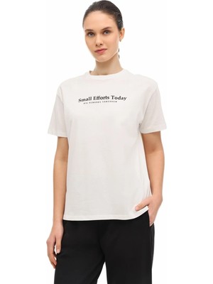 Kinetix Wl 11MADI 6fx Beyaz Kadın Kısa Kol T-Shirt