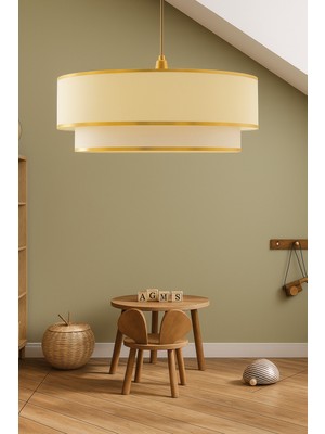 Allians Şık Tekli Sarkıt Krem Avize ile Mekanlarınıza Zarafet Katın