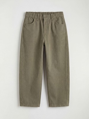 Lcw Haki Loose Fit Erkek Çocuk Gabardin Pantolon