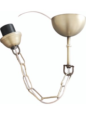 Allians Metal Zincirli Eskitme Sarkıt Tesisatı E27 Duylu Şık ve Dayanıklı