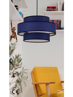 Allians Rattan 3 Katlı Doğal Avize, Çocuk, Yatak Odası, Salon, Mutfak Dekorasyonu