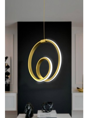 Allians Modern Ultra Beyaz Sarkıt LED Avize, Şık ve Zarif Tasarım