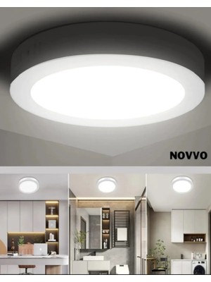 Allians Büyük Boy LED Plofonyer Avize, Beyaz Işık, Tavana ve Banyo Aydınlatması